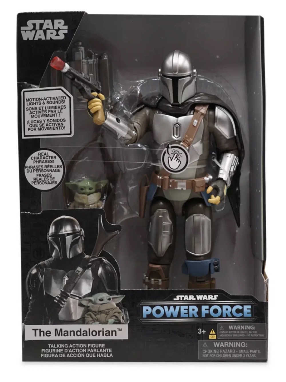 Disney Star Wars Power Force “The Mandalorian” Grogu Talking Action Figure NEW